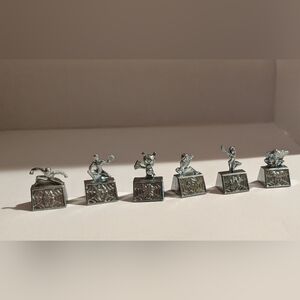 Monopoly Spider-Man  Edition 2010 Replacement Pcs -- Six silver metal tokens